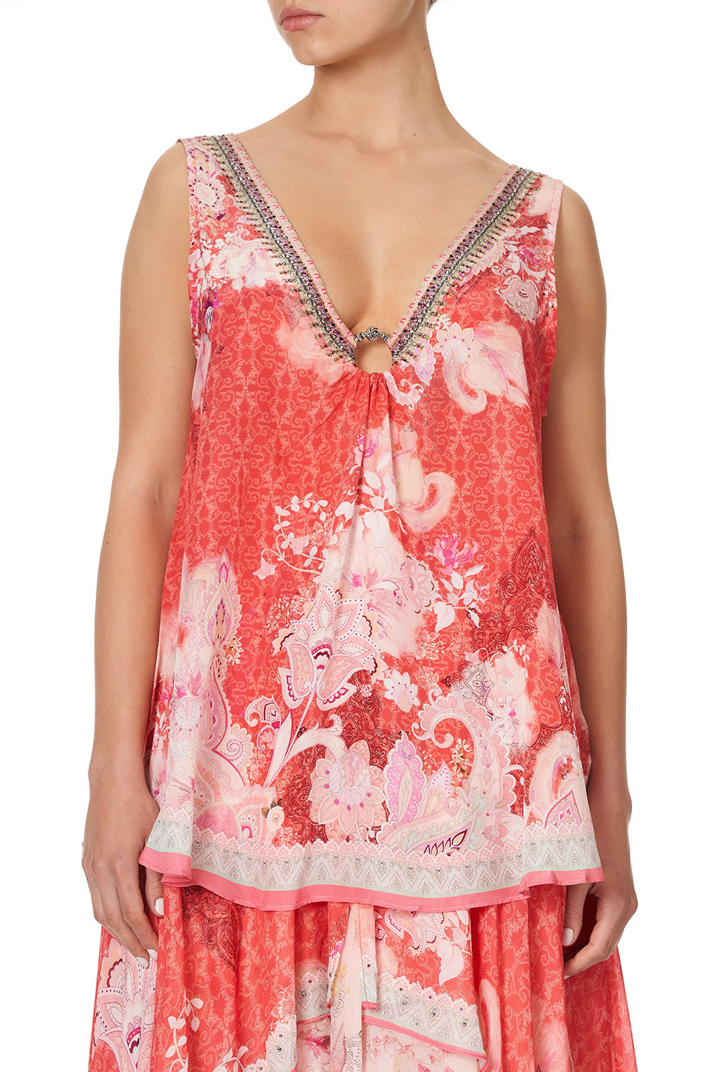 WIDE STRAP U-RING TOP PALACE MUSE