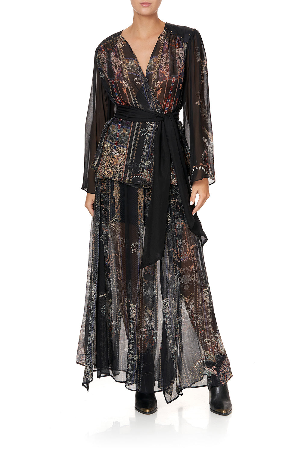 WRAP BLOUSE WITH YOKE SON OF SEVEN QUEENS