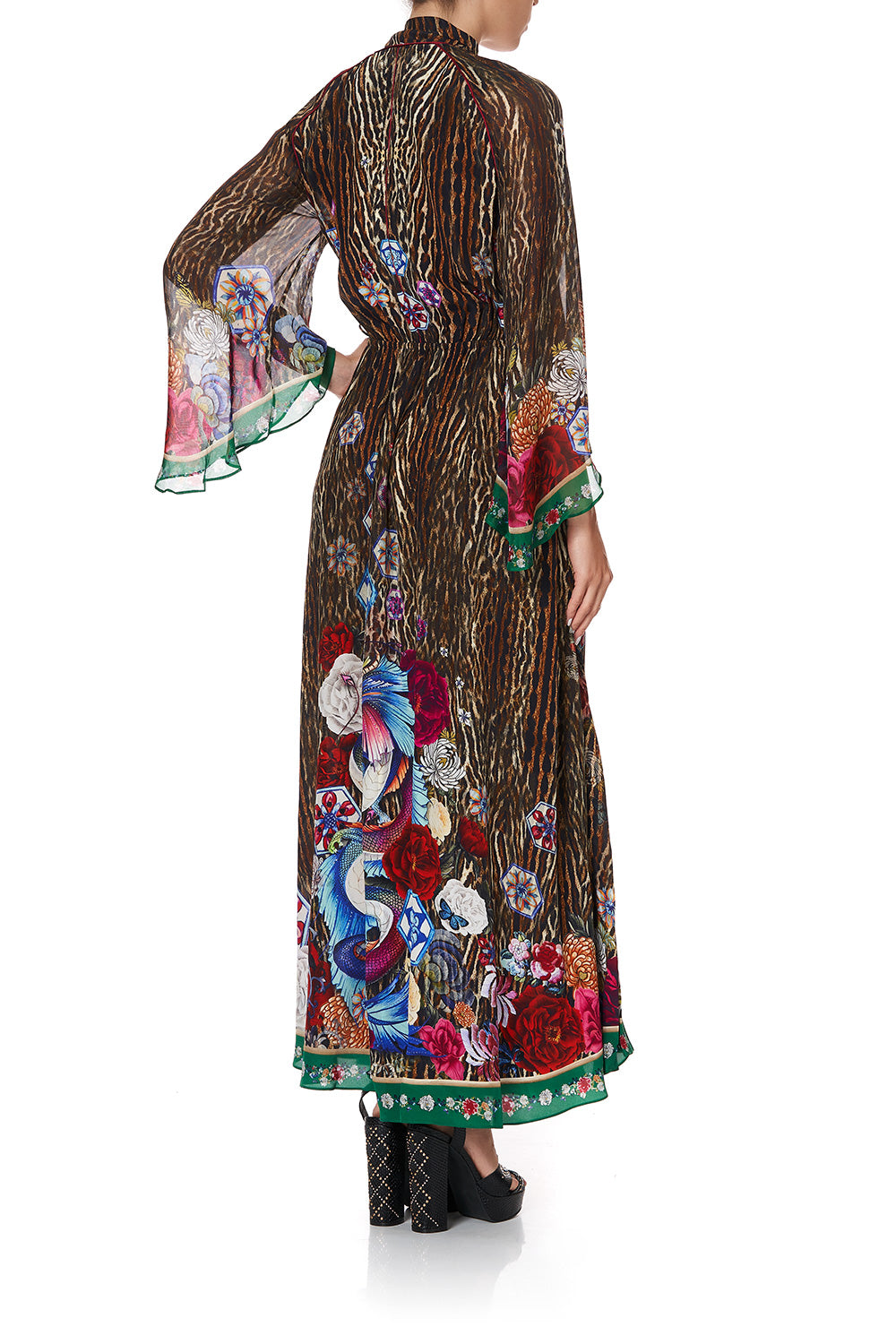 WRAP DRESS WITH NECK TIE JEWEL OF JUPITER