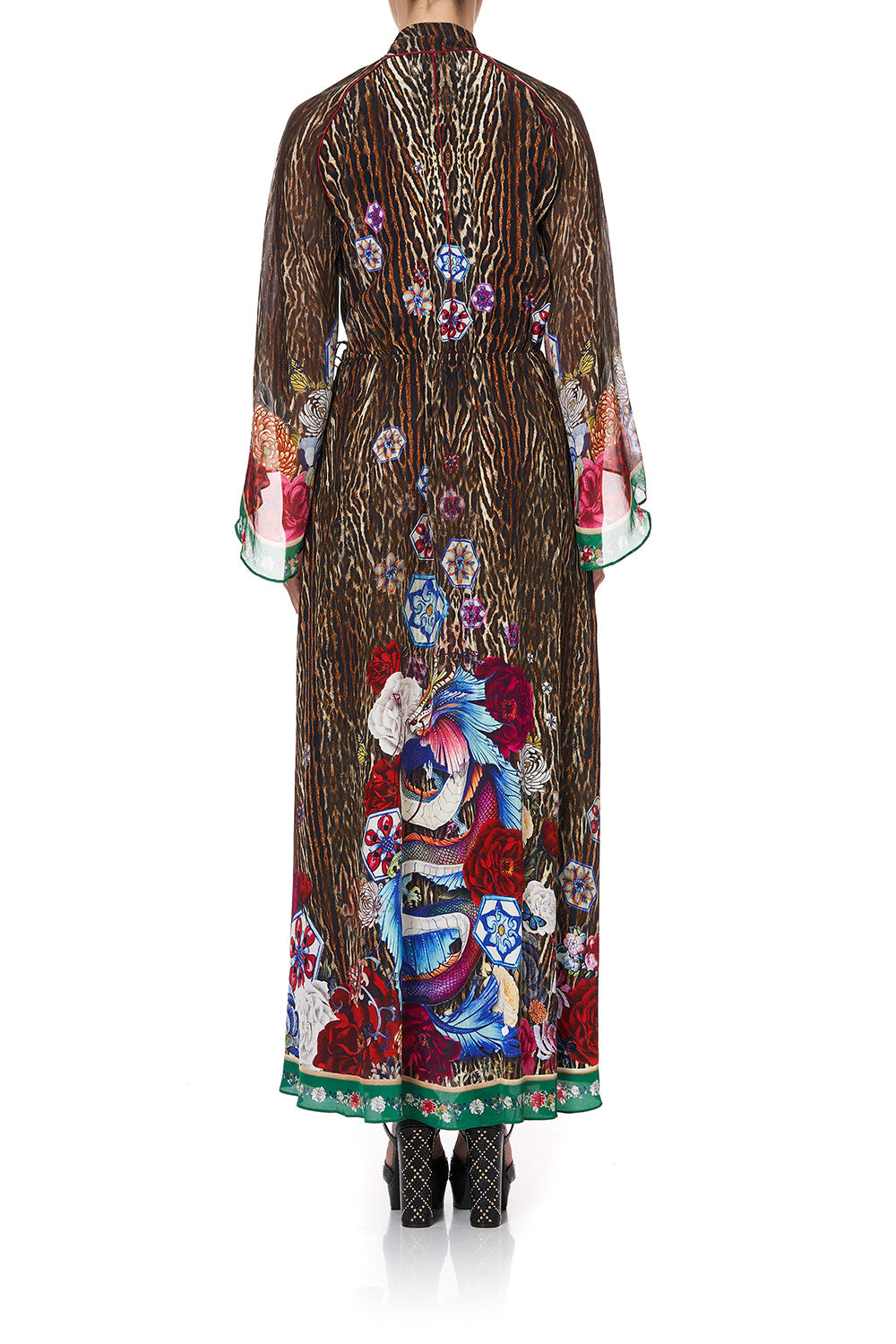 WRAP DRESS WITH NECK TIE JEWEL OF JUPITER