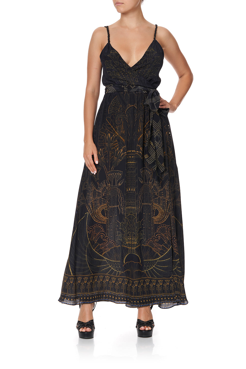 WRAP DRESS WITH TWIST STRAPS COBRA KING