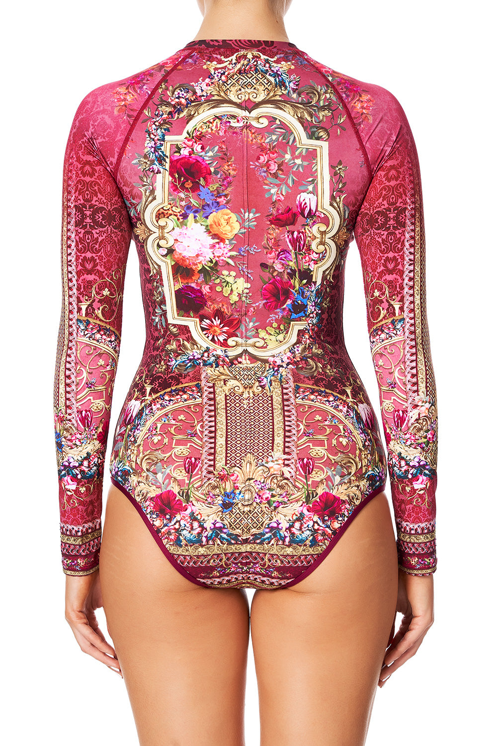 ZIP FRONT PADDLESUIT PALAIS ROUGE