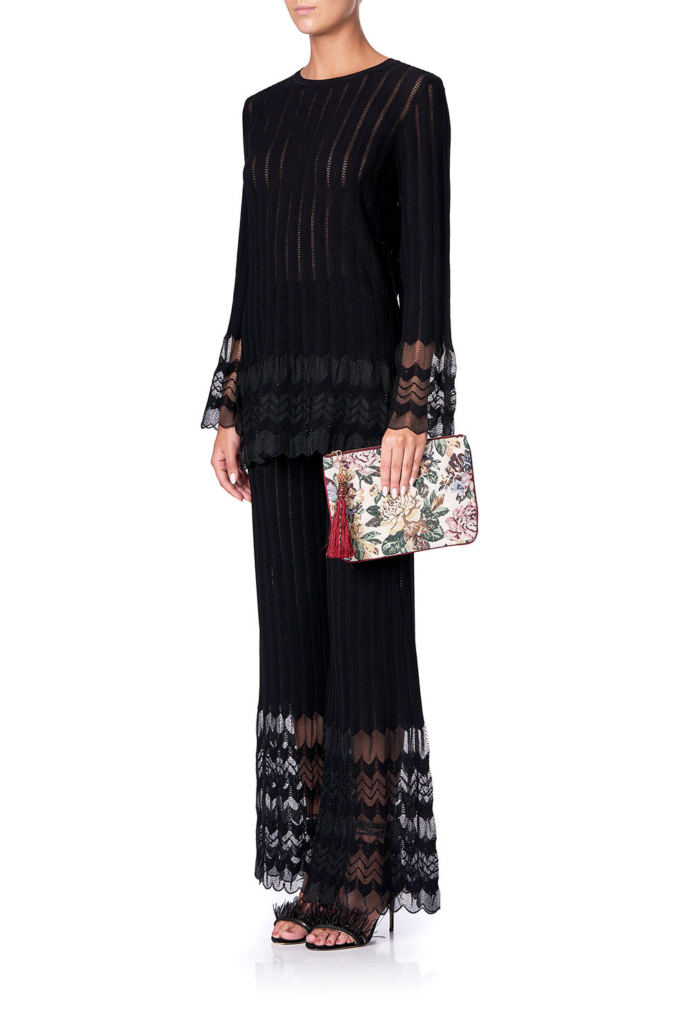 ZIP TOP CLUTCH VIOLET CITY