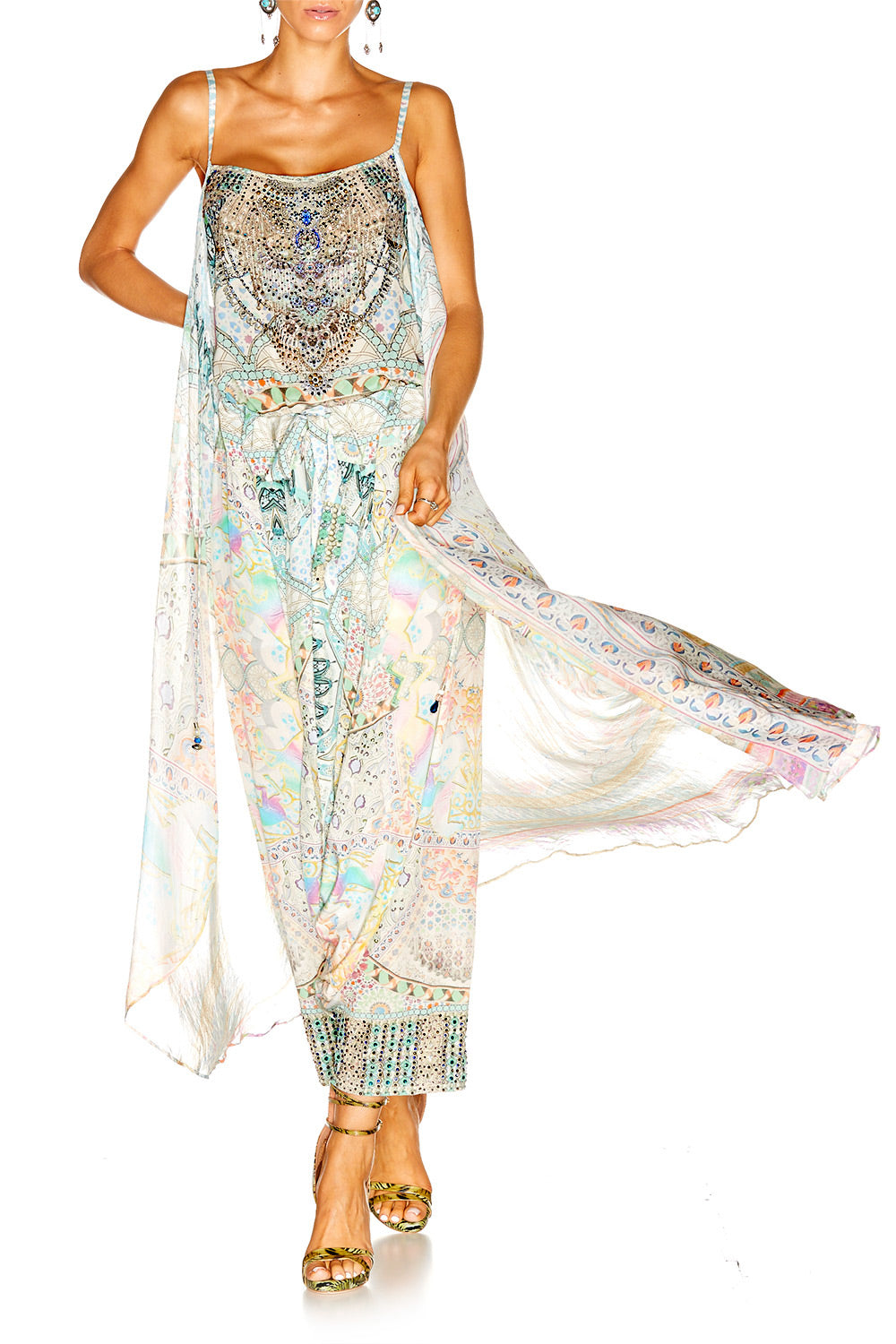 MY DUBAI DREAM MINI DRESS W LONG OVERLAY