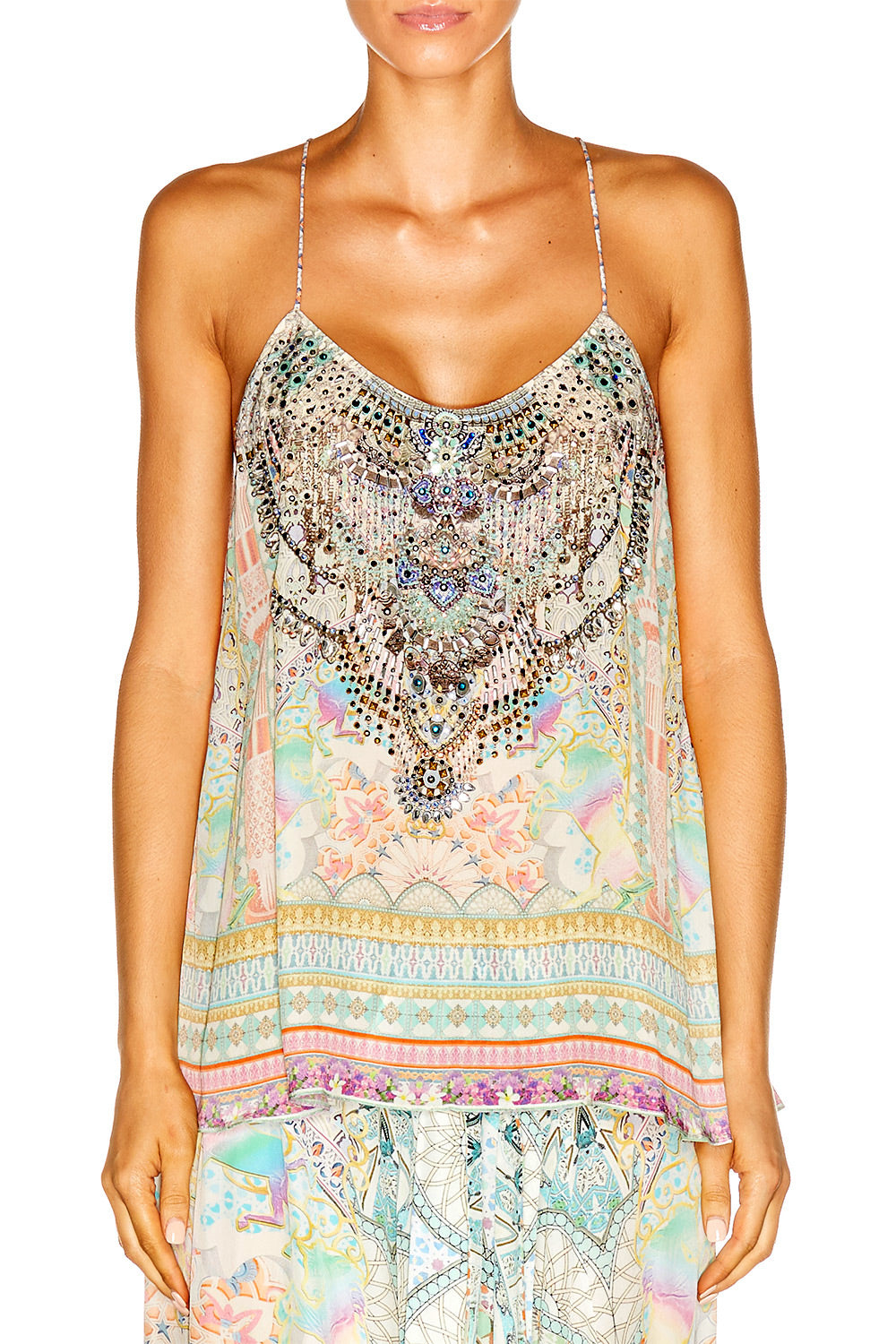 MY DUBAI DREAM T-BACK SHOESTRING TOP