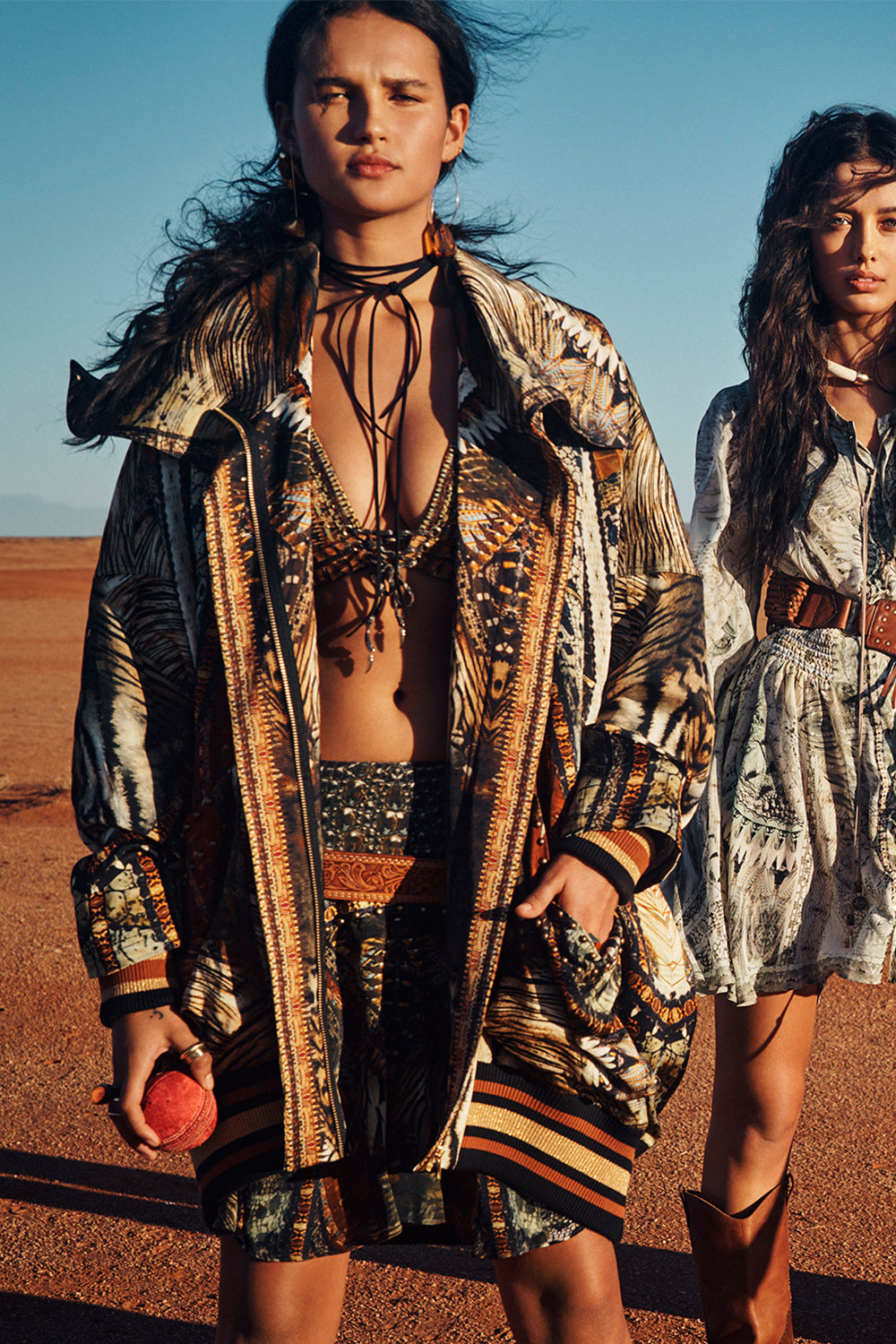 PARKA JACKET WITH RIB KAKADU CALLING