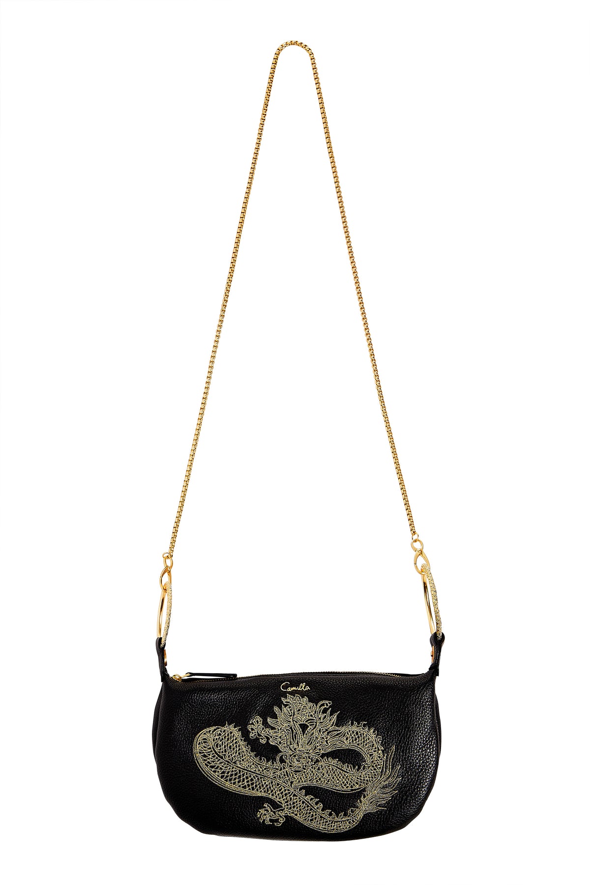 BLACK WRISTLET BAG