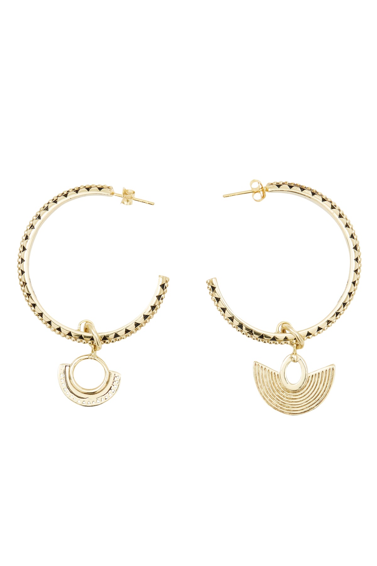 GOLD BRASS SMALL HOOP EARRINGS