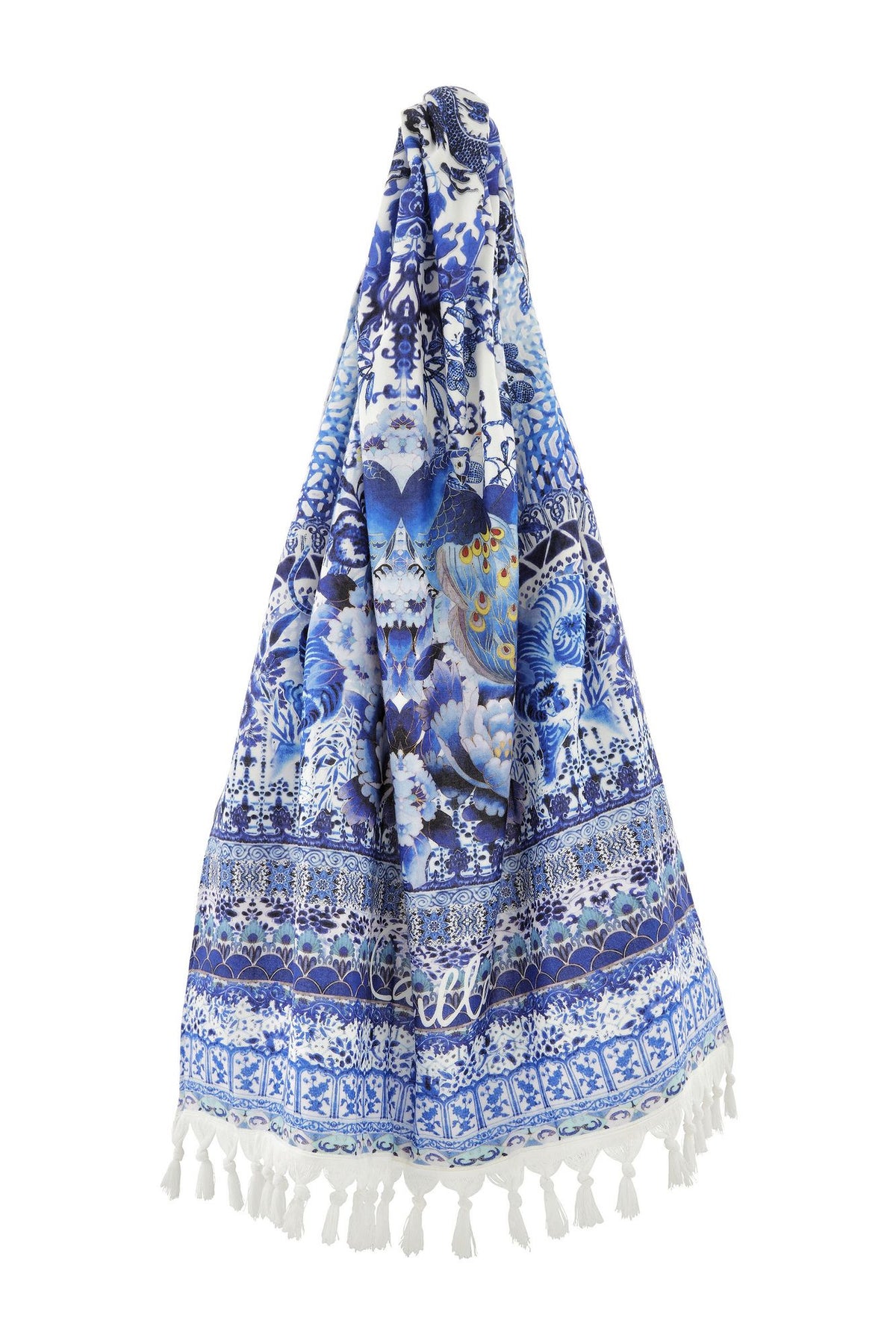 GUARDIAN OF SECRETS RECTANGLE TOWEL W/ FRINGING