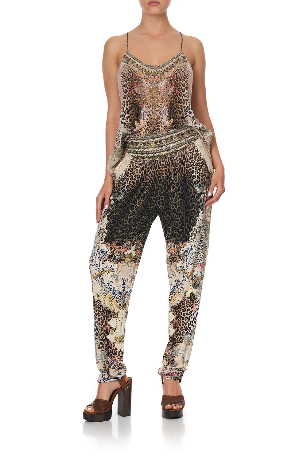 HAREM PANTS WITH FRONT PLEATS FOREVER FOREVER