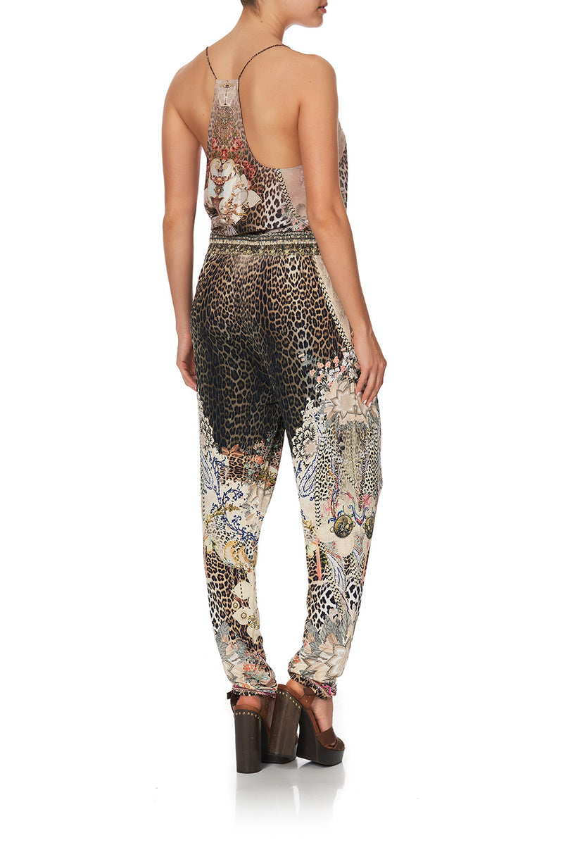 HAREM PANT WITH FRONT PLEATS FRIEND IN FLORA