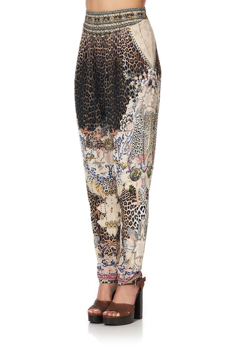 HAREM PANTS WITH FRONT PLEATS FOREVER FOREVER