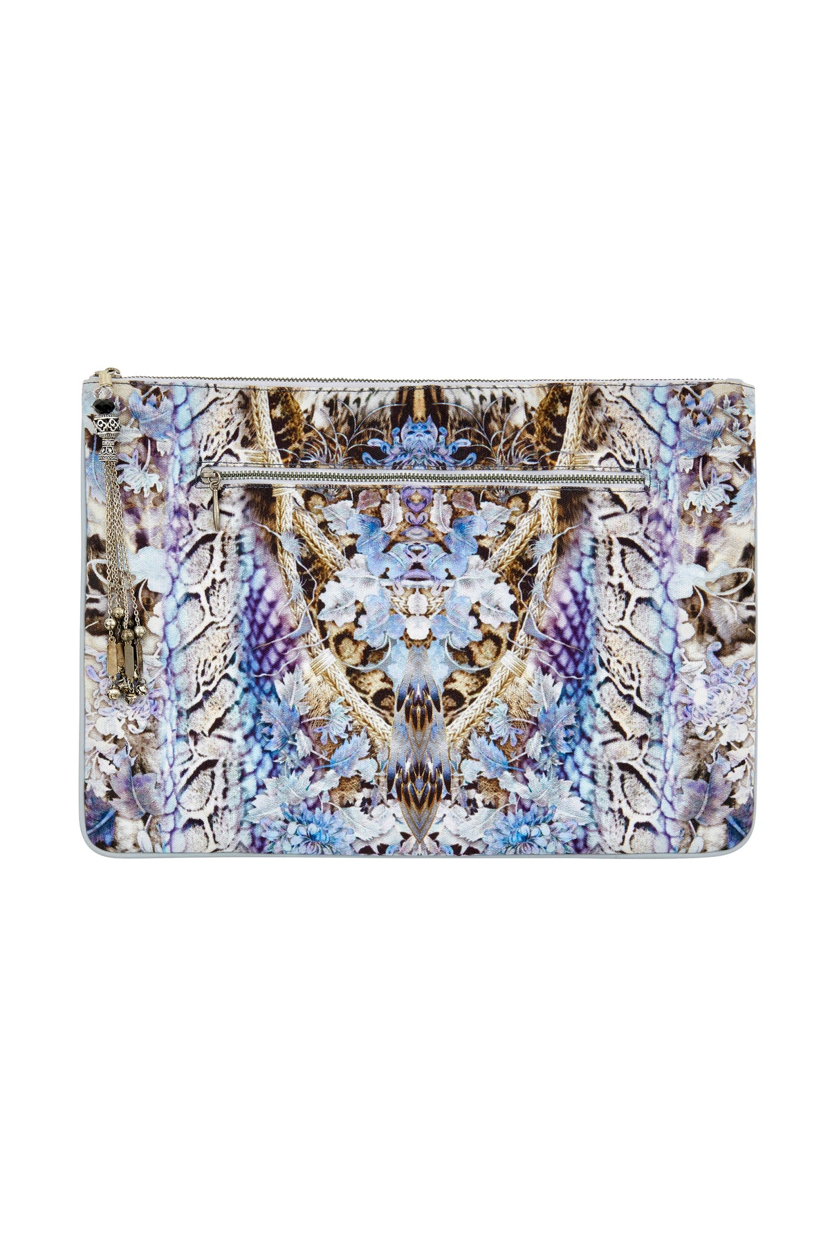 HUSH HUSH LARGE CANVAS CLUTCH