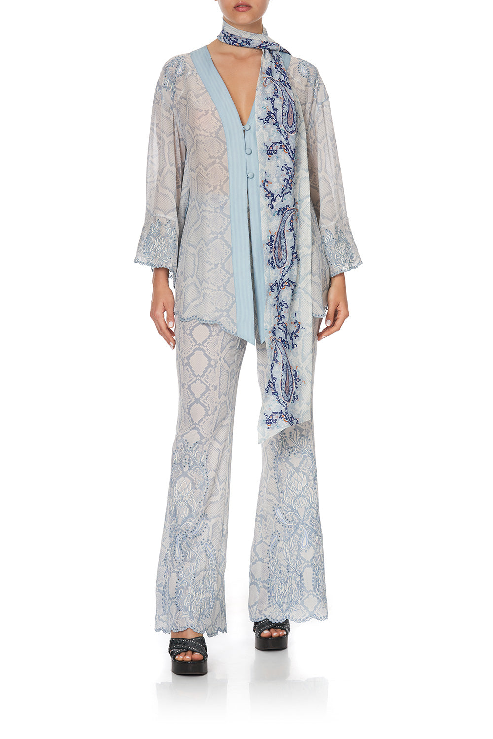 KIMONO WITH SHOULDER INSERTS BUSH DIAMOND