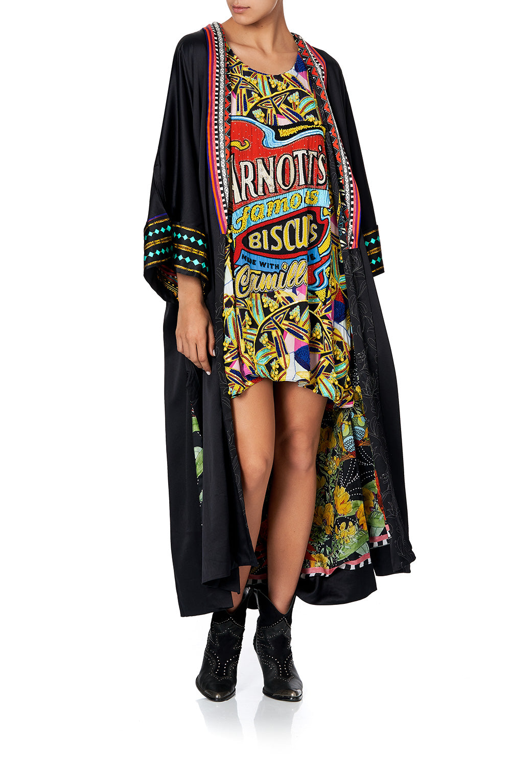 LONG ROBE WITH NARROW COLLAR ARNOTTS