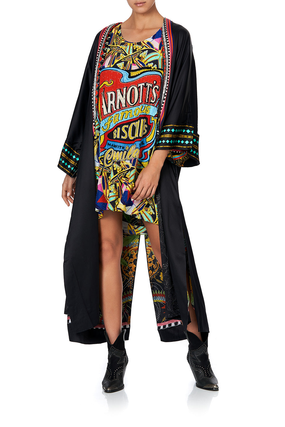 LONG ROBE WITH NARROW COLLAR ARNOTTS