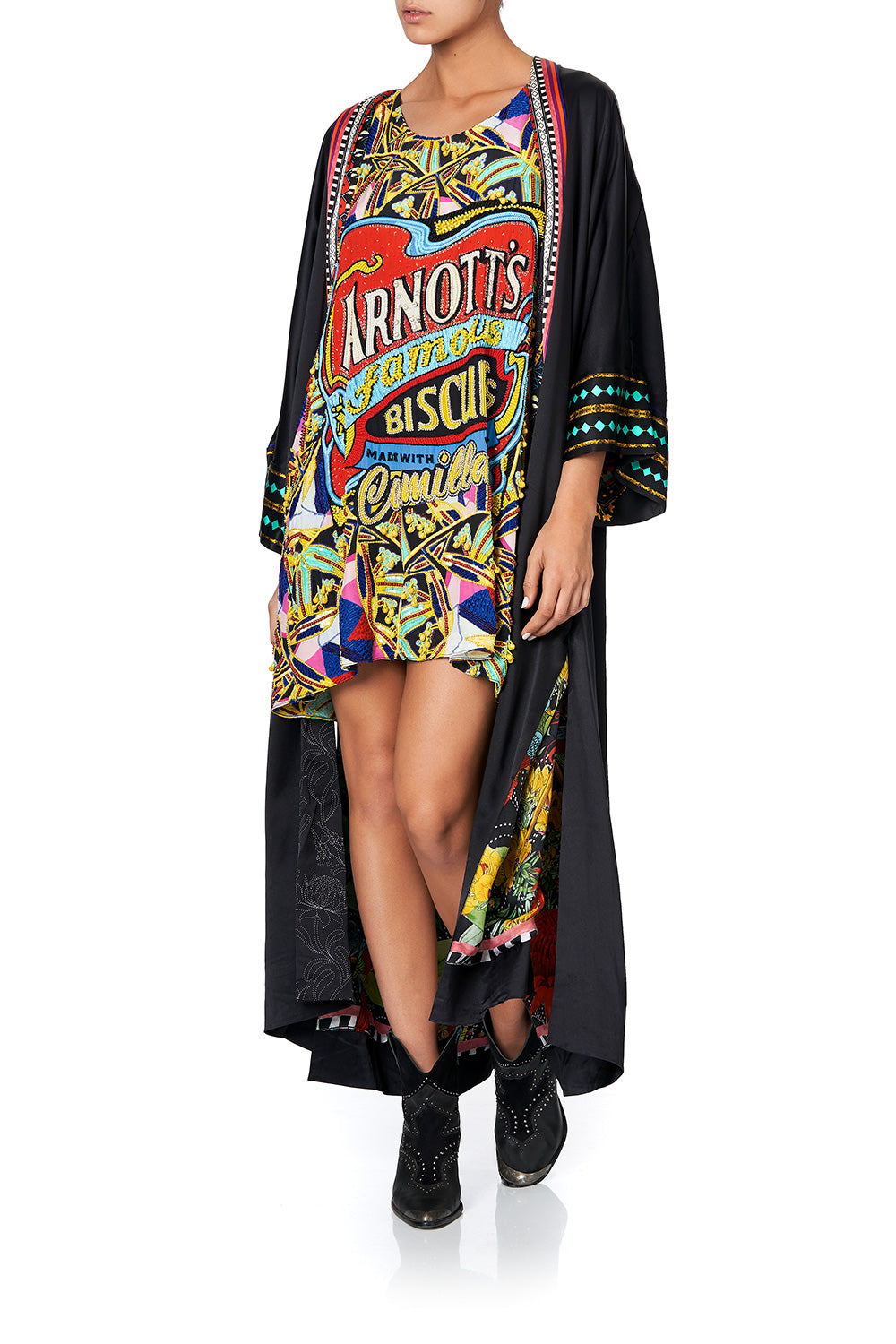 LONG ROBE WITH NARROW COLLAR ARNOTTS