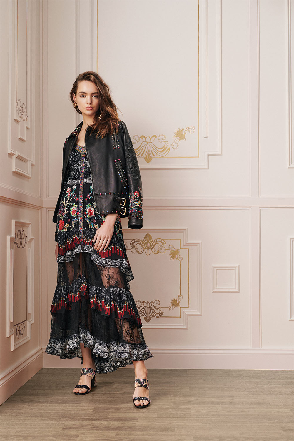 STUDDED BIKER JACKET HAUTE PROVINCIAL