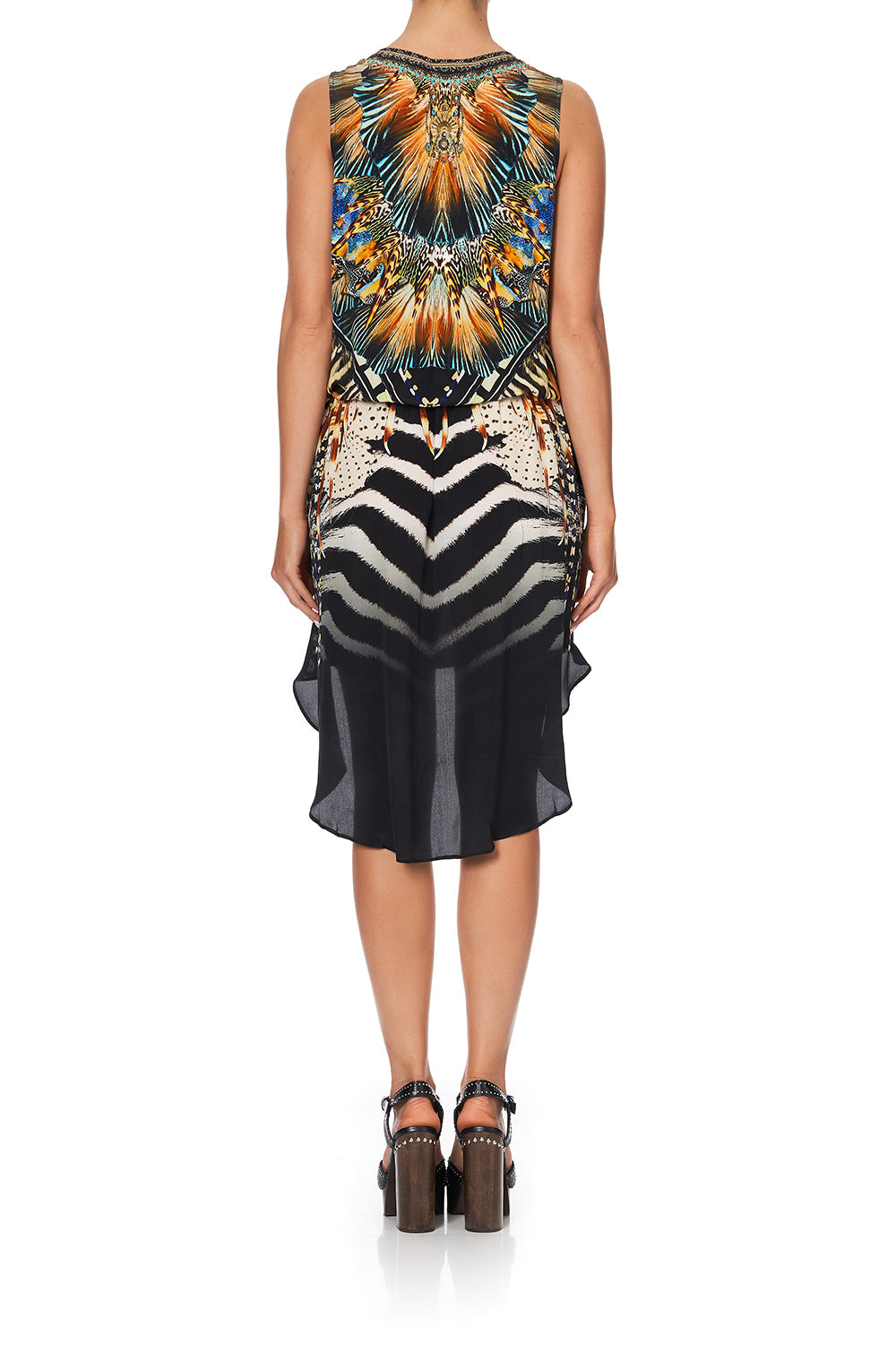 CROSS OVER DRESS WITH LONG BACK LOST PARADISE