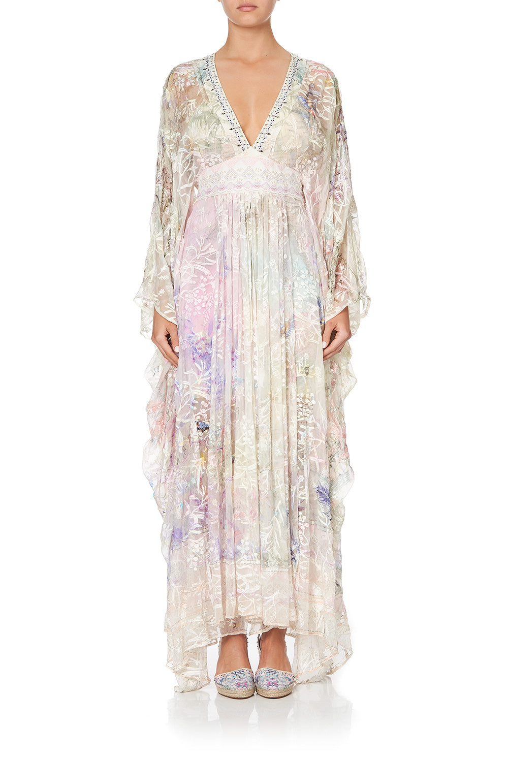 LONG KAFTAN WITH WAISTBAND MERMAID MILLA