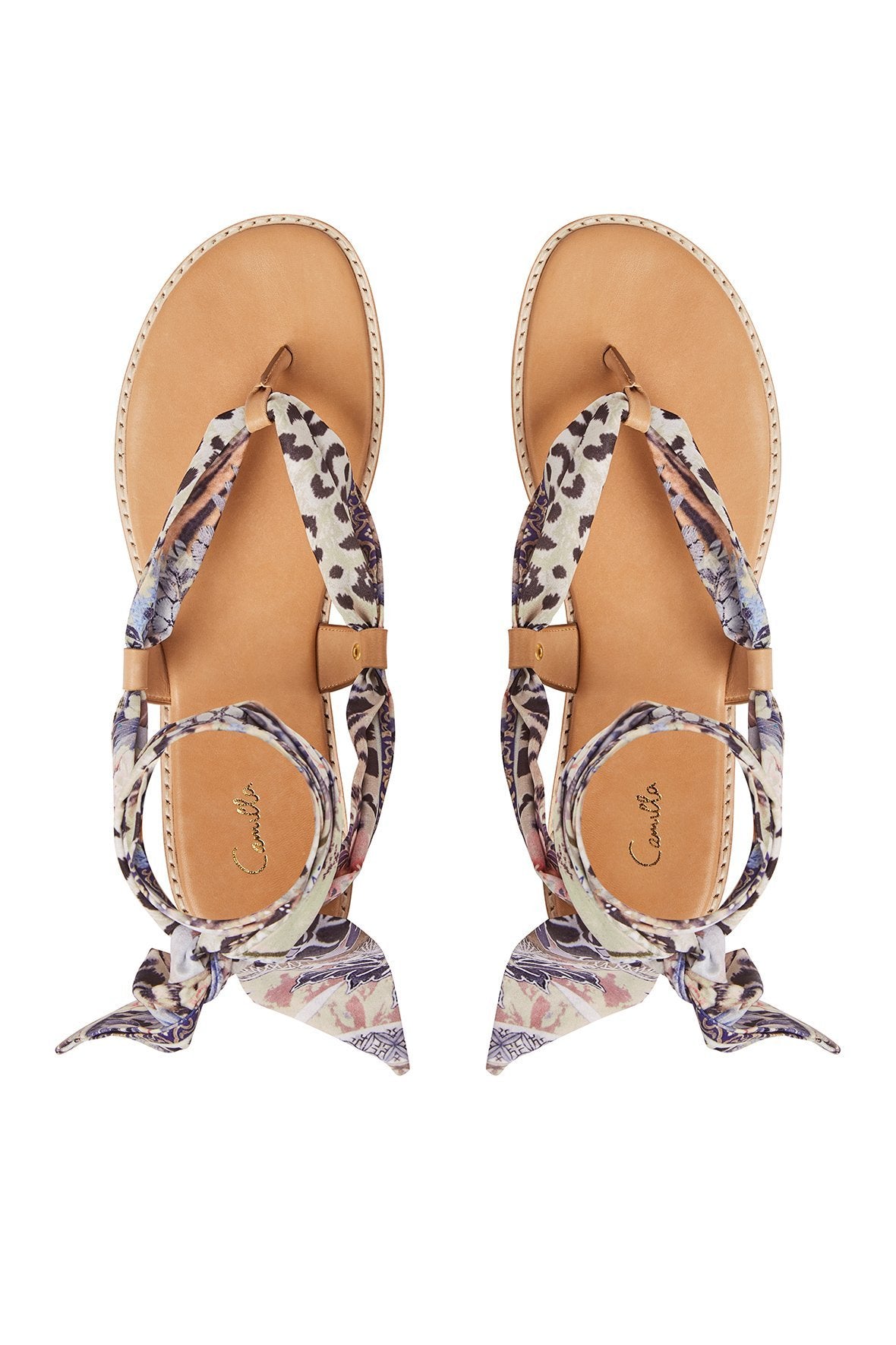 CAMILLA MELLOW MUSE FABRIC TIE SANDAL