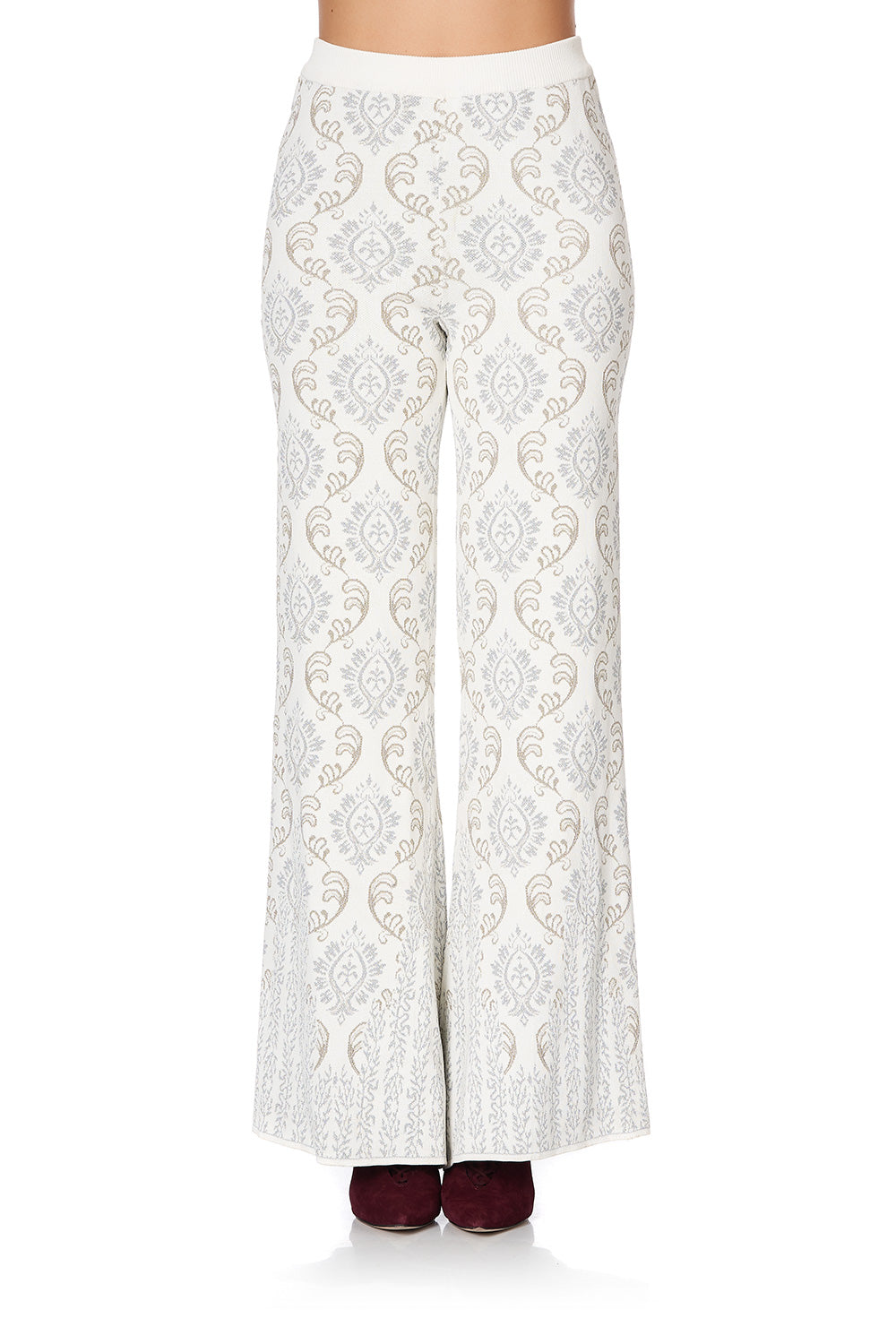 FLARED KNIT PANT CRYSTAL CASTLE