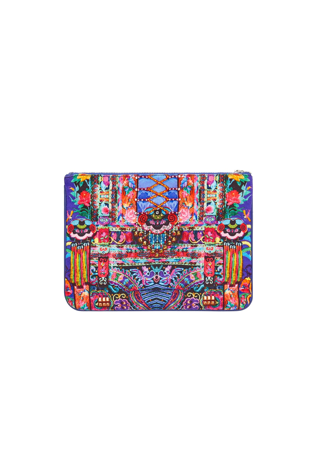 PRETTY PRECESSION SMALL CANVAS CLUTCH