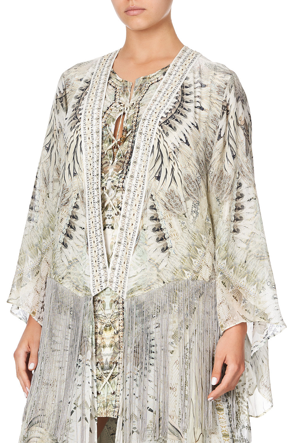 ROBE WITH DOUBLE LAYERED HEM DAINTREE DREAMING