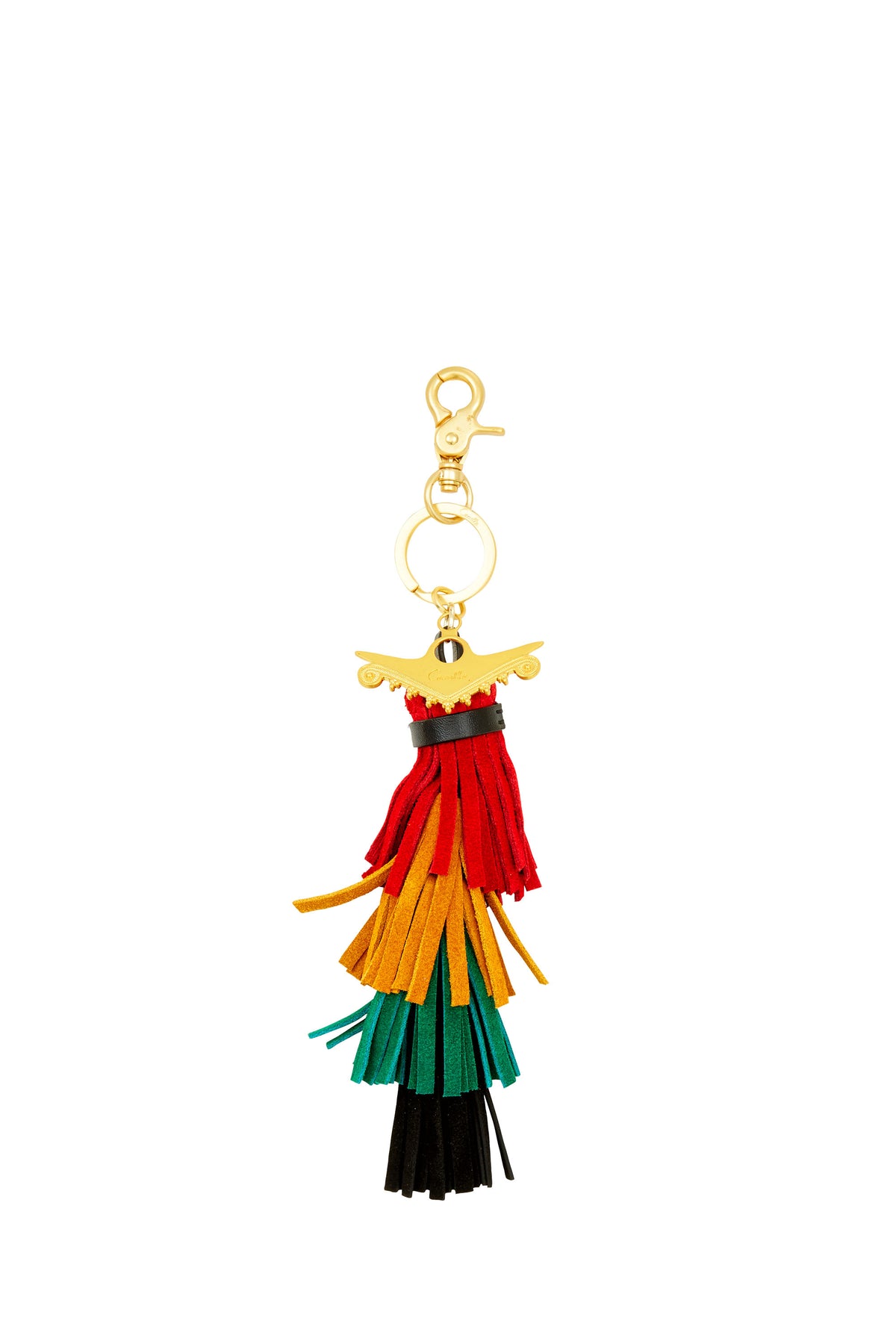 SAMBA SALADA LAYERED LEATHER TASSEL KEY RING
