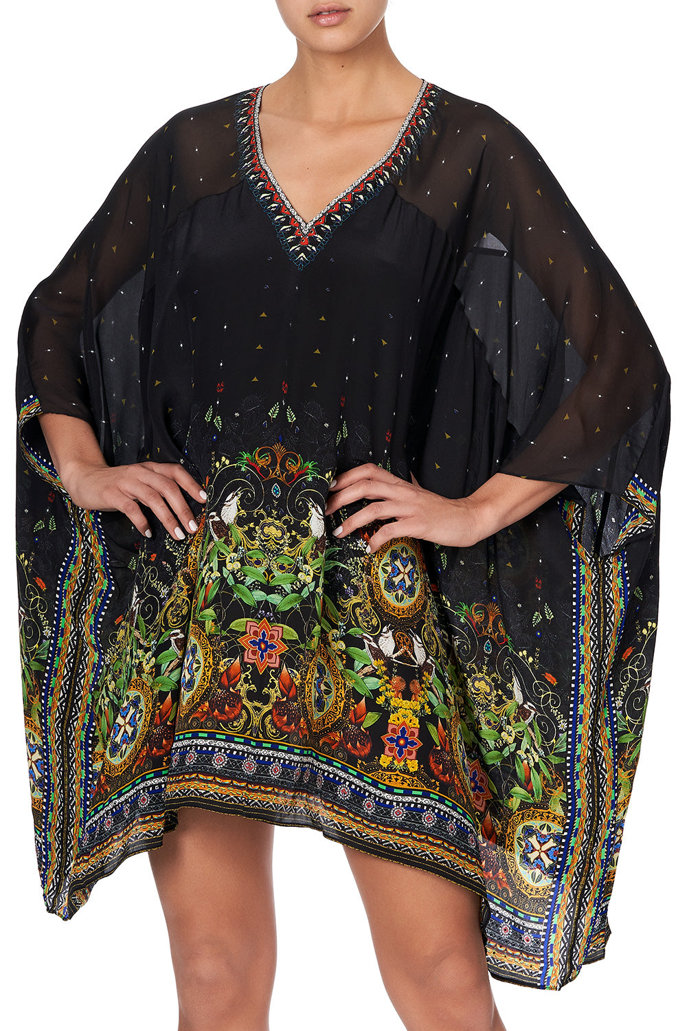 SHORT KAFTAN WITH YOKE BLACKHEATH BETTY