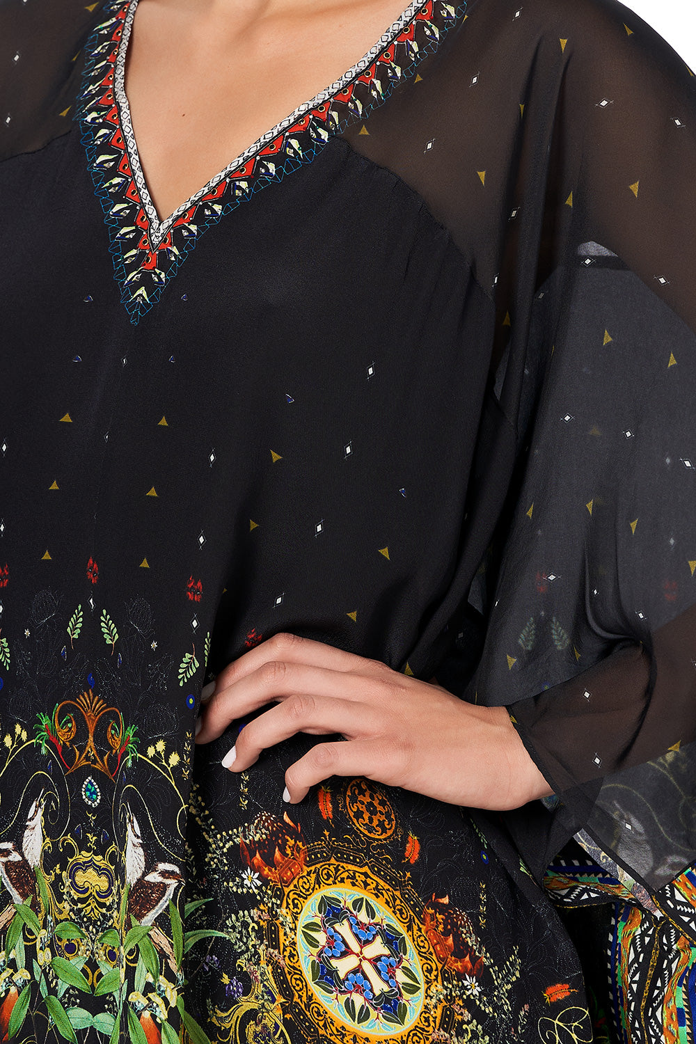 SHORT KAFTAN WITH YOKE BLACKHEATH BETTY