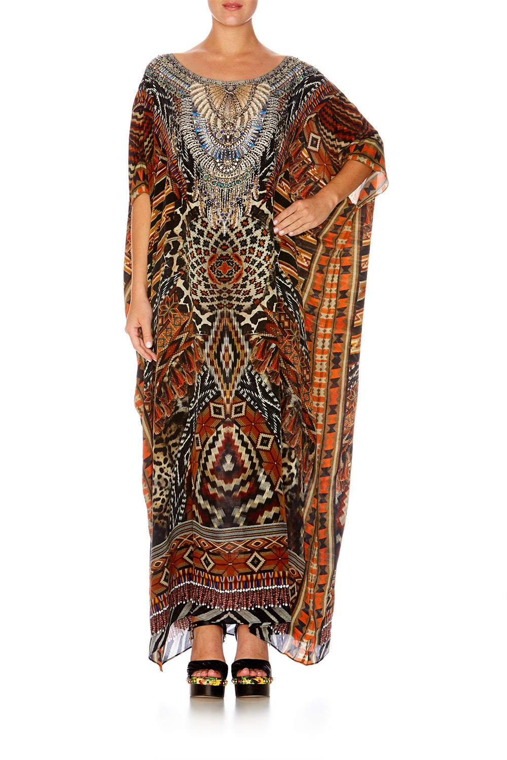DAWN OF TIME ROUND NECK KAFTAN