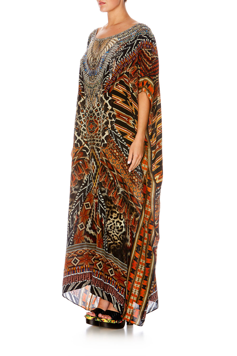 DAWN OF TIME ROUND NECK KAFTAN