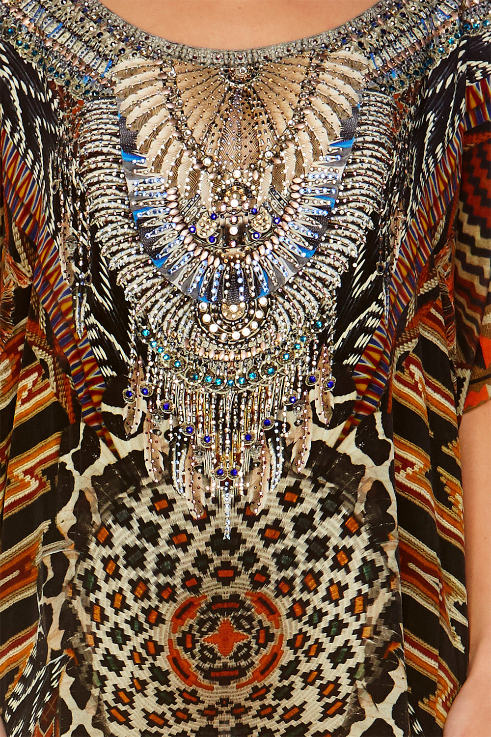 DAWN OF TIME ROUND NECK KAFTAN