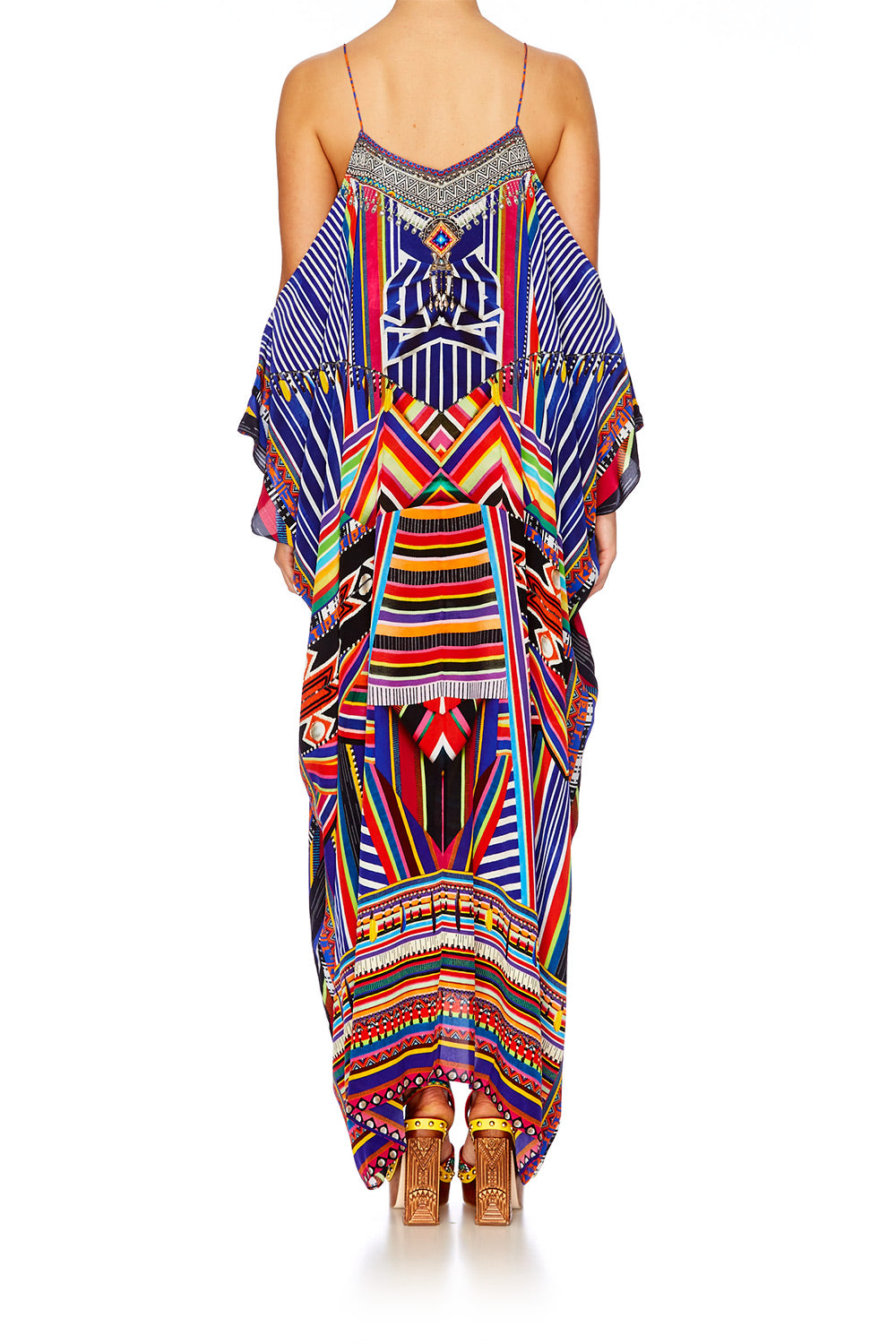 TSACHILA BLESSING SHOESTRING STRAP KAFTAN