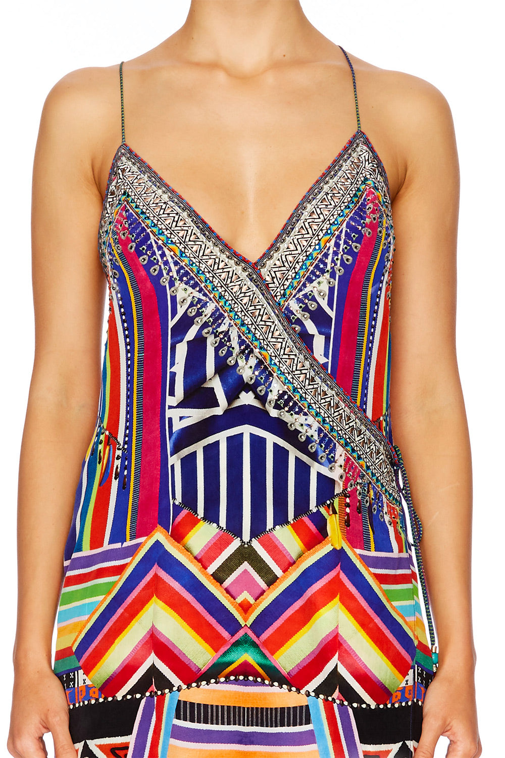 TSACHILA BLESSING ASYMMETRICAL WRAP DRESS