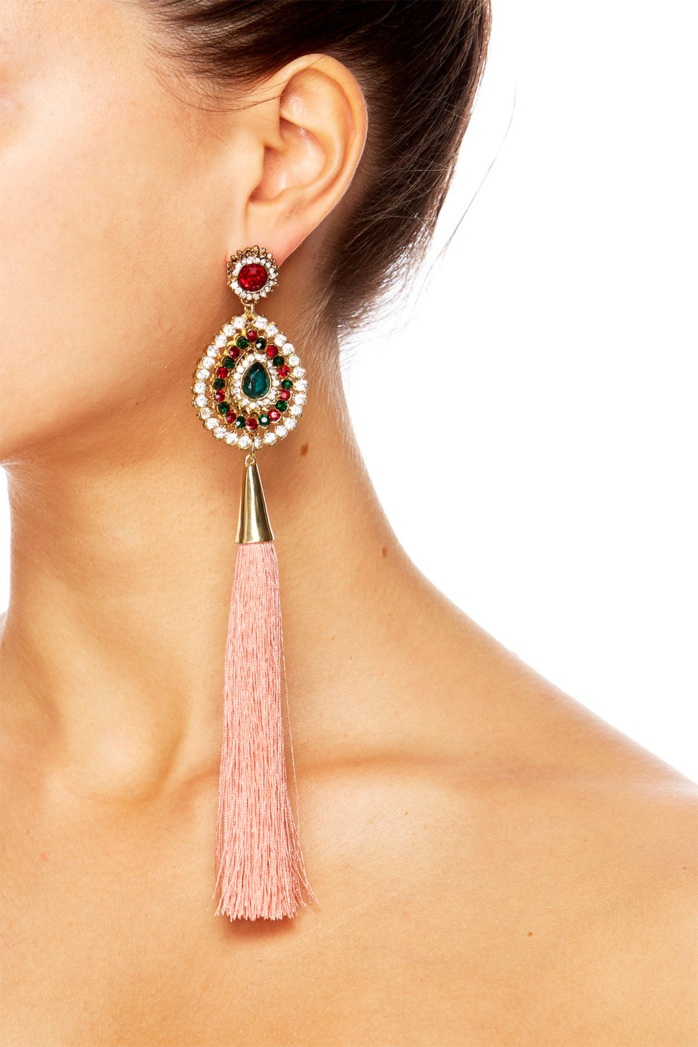 GOLD BRASS MIS-MATCHED EARRINGS