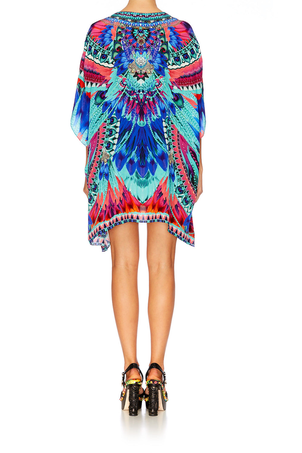 SKY FALL SHORT LACE UP KAFTAN