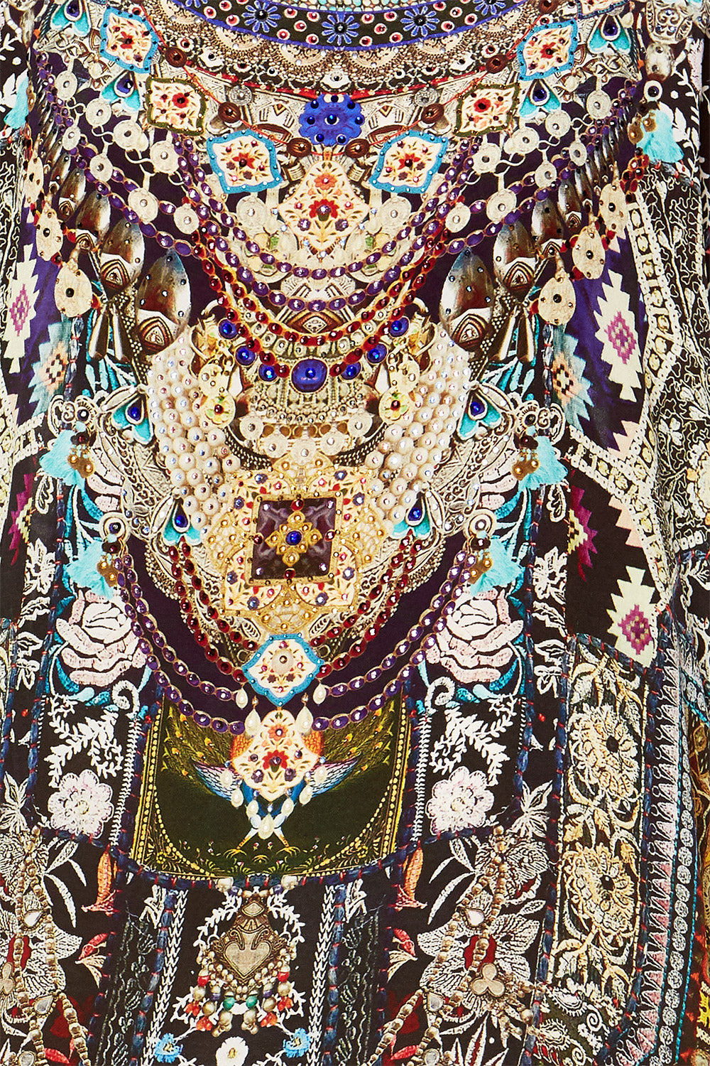 CAMILLA JAGGIS KINGDOM ROUND NECK KAFTAN