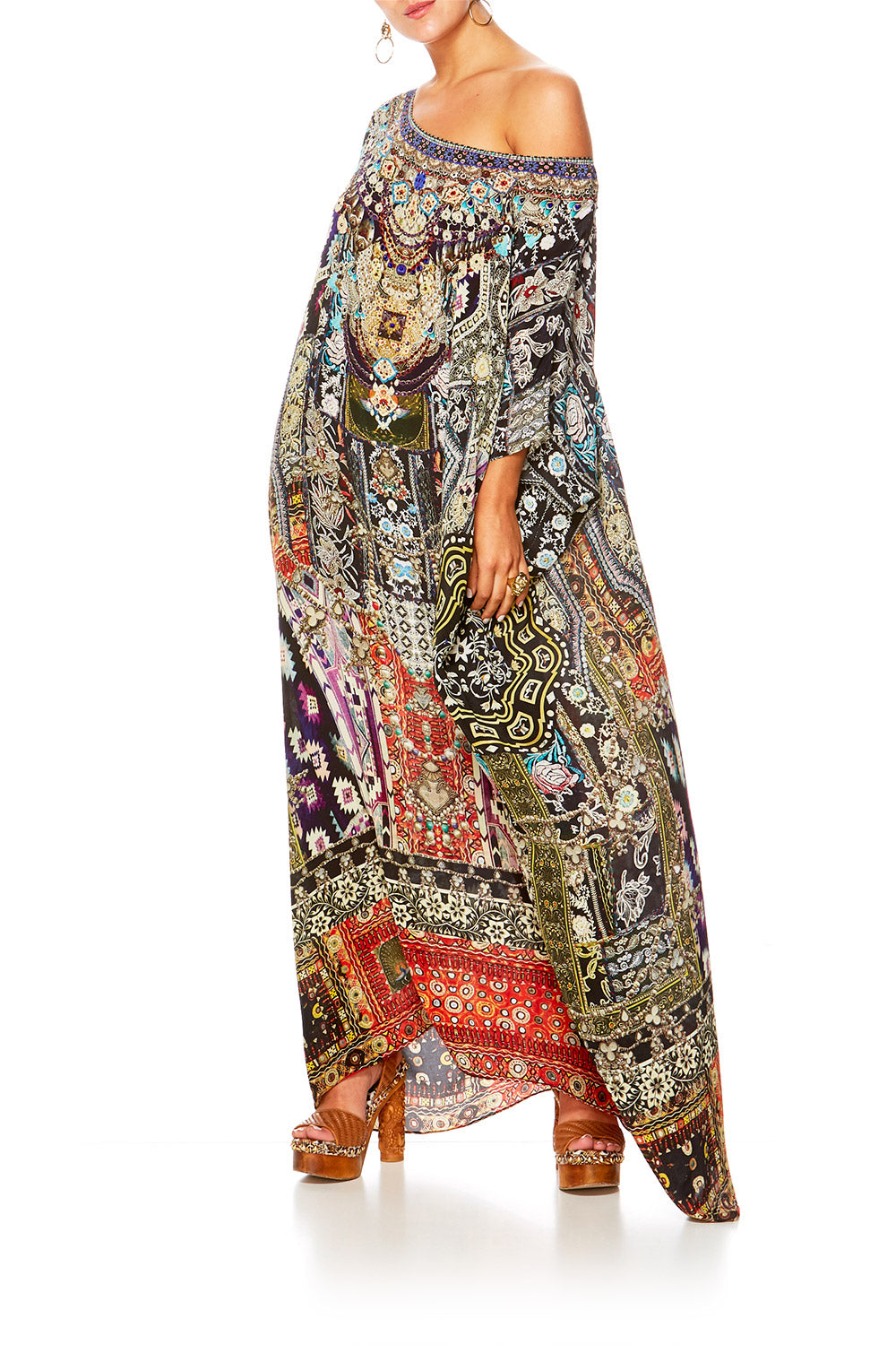 CAMILLA JAGGIS KINGDOM ROUND NECK KAFTAN