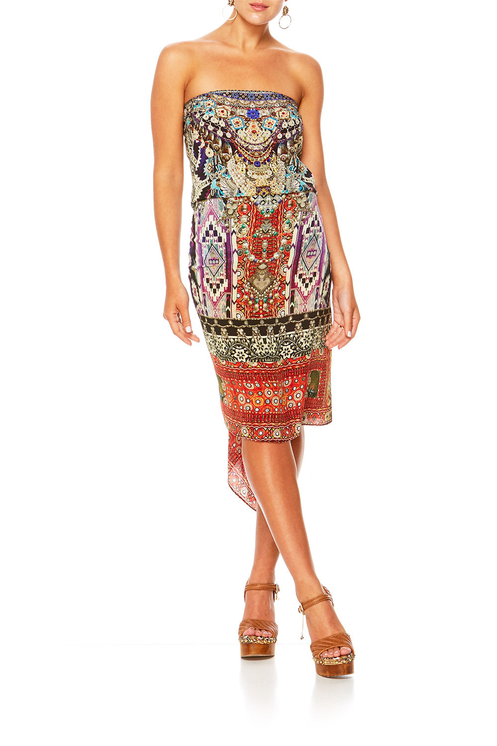 CAMILLA JAGGIS KINGDOM ROUND NECK KAFTAN