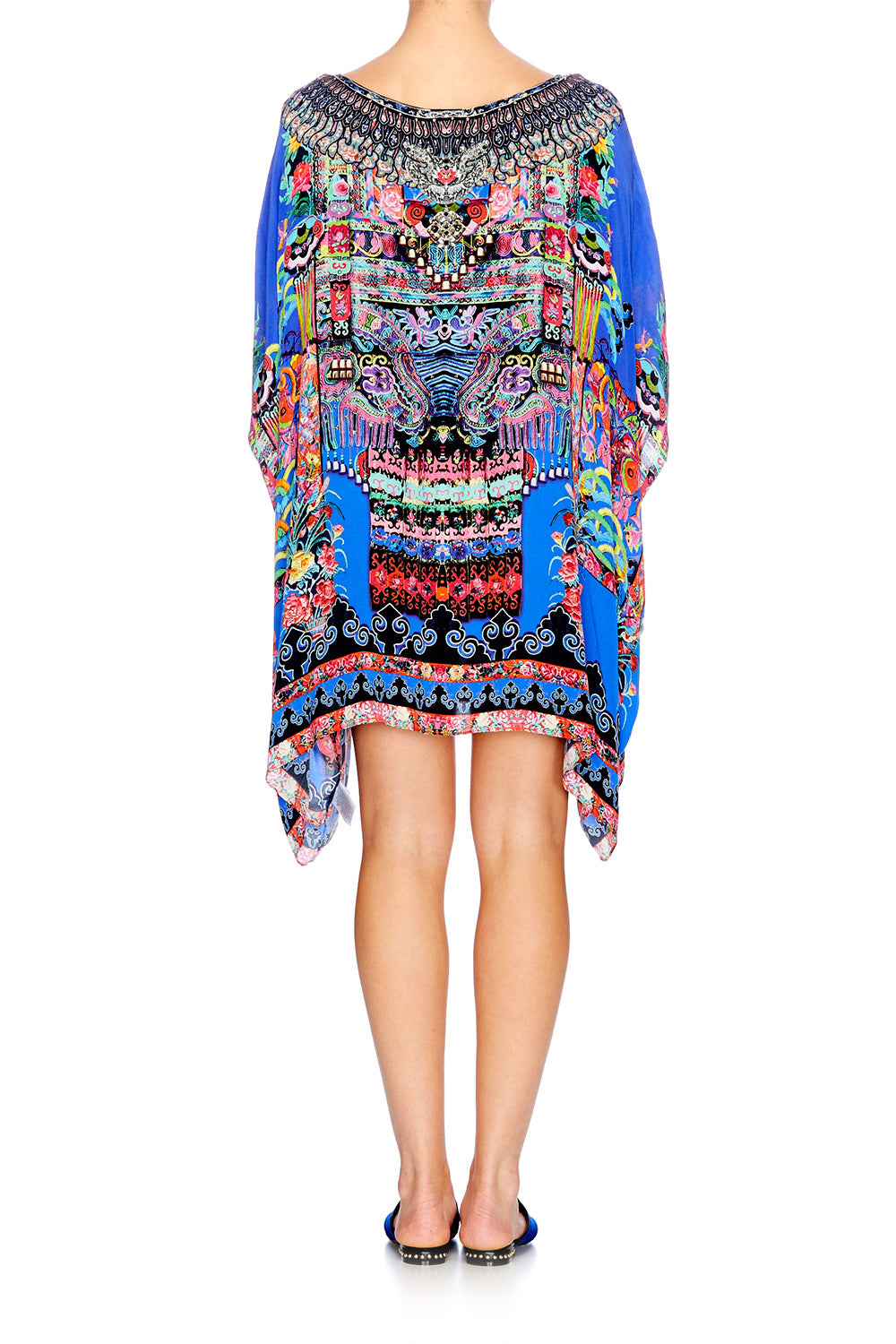 PRETTY PRECESSION SHORT ROUND NECK KAFTAN