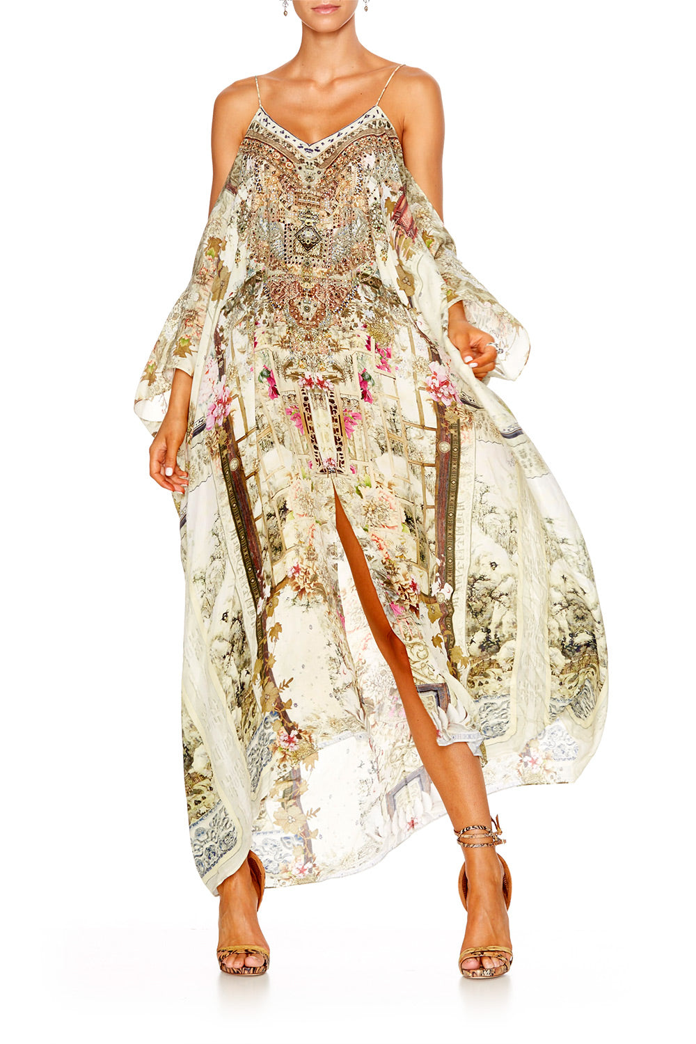 GIRL IN THE GARDEN SHOESTRING STRAP KAFTAN