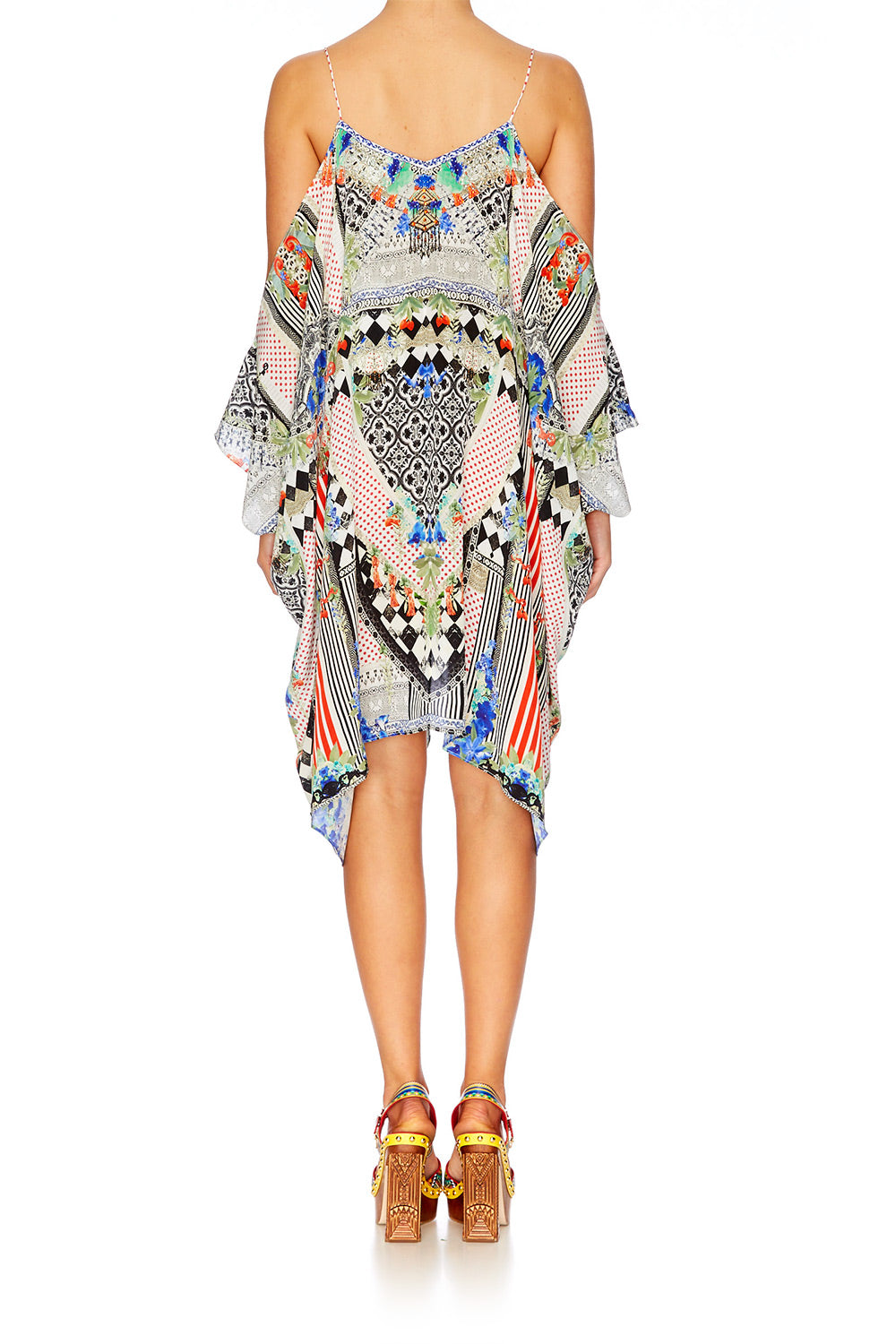 MEET ME HERE SHORT SHOESTRING STRAP KAFTAN