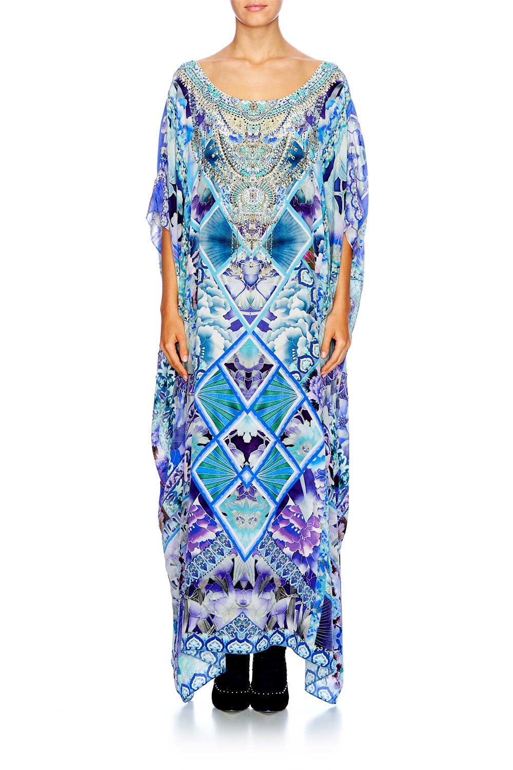THE BLUE MARKET ROUND NECK KAFTAN