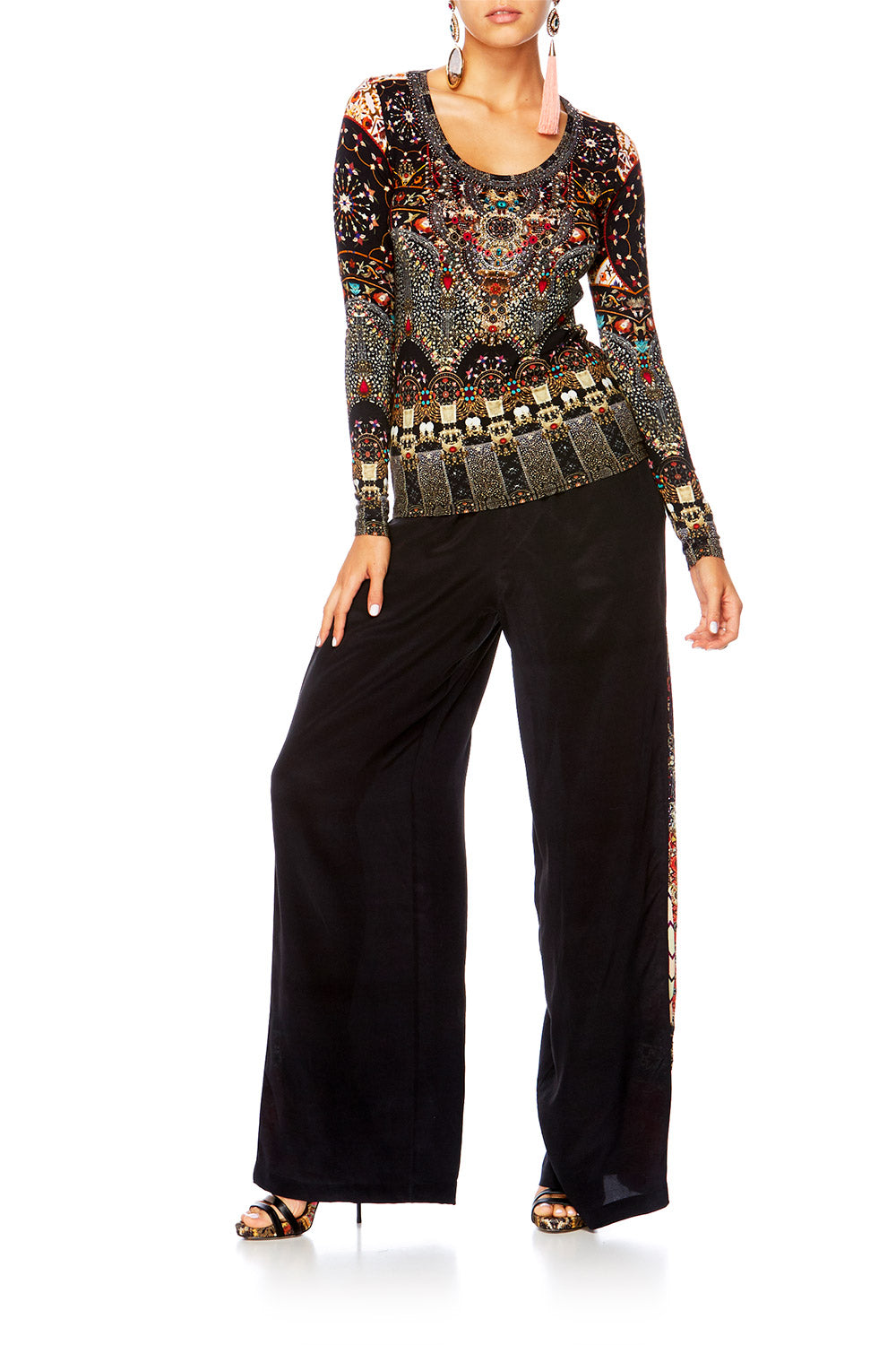 CAMILLA JAGGIS KINGDOM PANTS W SIDE SPLIT