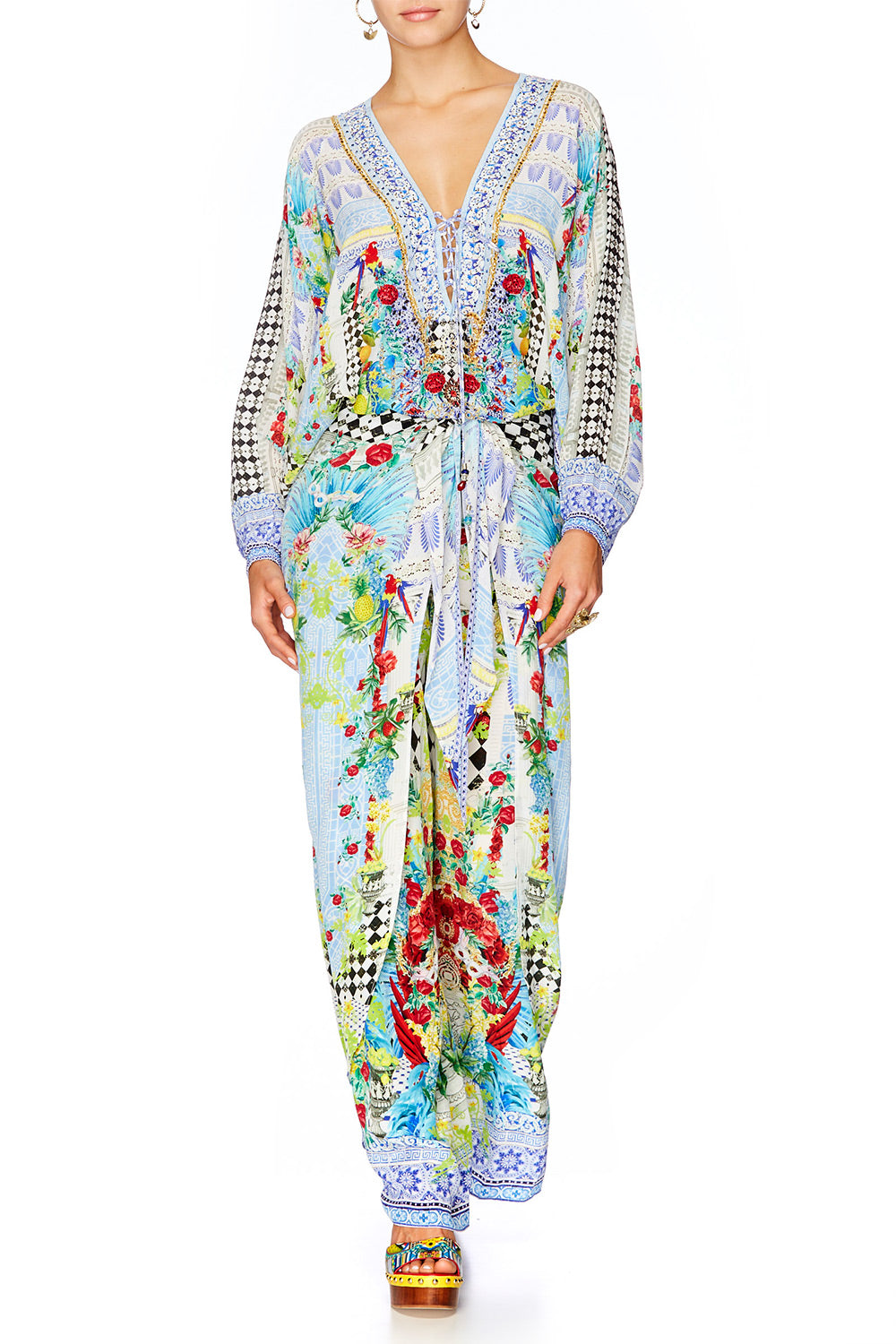 MASKING MADNESS LACE UP SHIRT