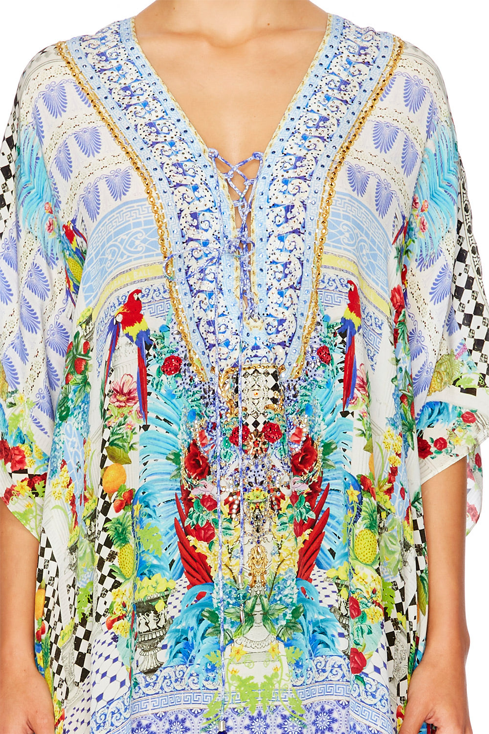 MASKING MADNESS SHORT LACE UP KAFTAN