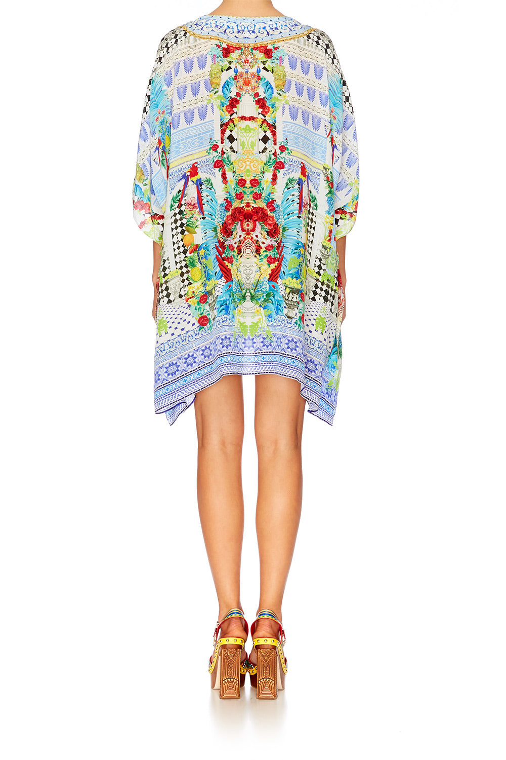 MASKING MADNESS SHORT LACE UP KAFTAN