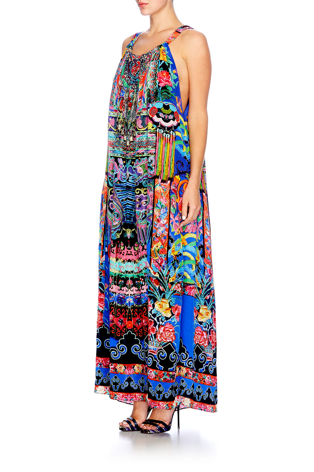 PRETTY PRECESSION DRAWSTRING DRESS